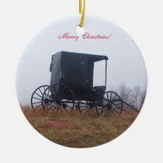 Ornement En Céramique Scènes de Noël d'Ohio