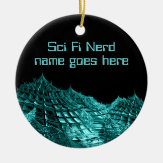 Ornement En Céramique Sci fi paysage imaginaire nerd