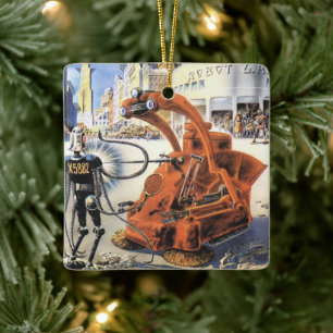 Ornement En Céramique Science-fiction vintage Guerres extraterrestres Vi