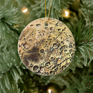 Ornement En Céramique Science-fiction vintage, vaisseau spatial au-dessu