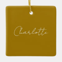 Script de calligraphie couleur or Nom personnalisé