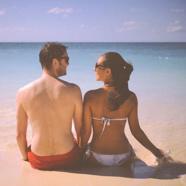 Ornement En Céramique Scrolls élégants 2 côtés personnalisables 2 Photo (lovely)