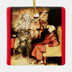 Ornement En Céramique Scrooge et Marley