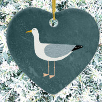 Ornement en céramique Seagull