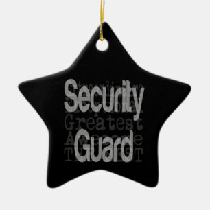 Ornement En Céramique Security Guard Extraordinaire