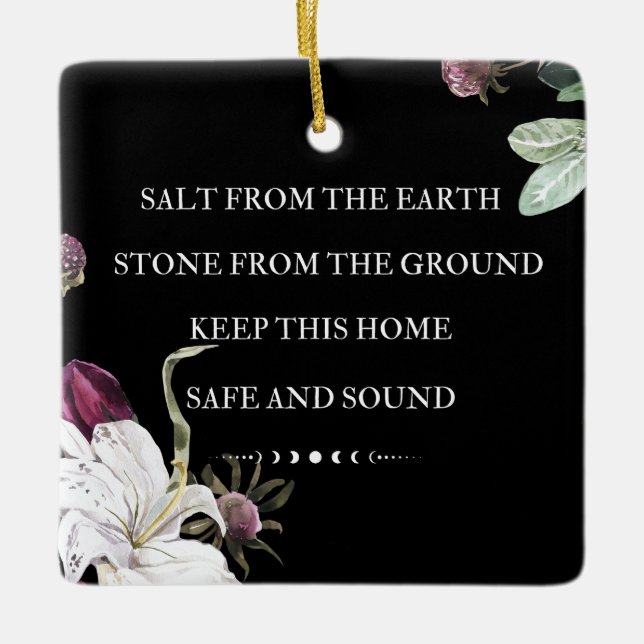 Ornement En Céramique Sel de la Terre (Devant)