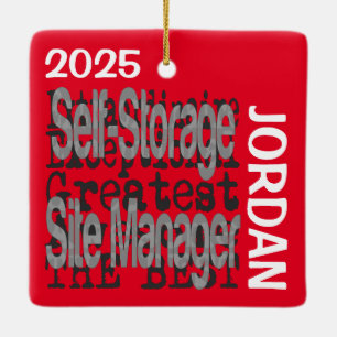 Ornement En Céramique Self Storage Site Manager Extraordinaire PERSONNAL