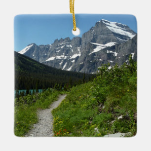 Ornement En Céramique Sentier Josephine Lake avec le mont Guild à Glacie