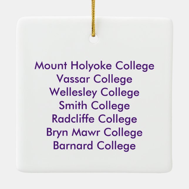 Ornement En Céramique Sept soeurs ornementent ensemble (Dos)