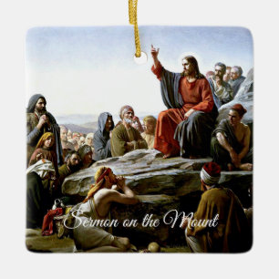 Ornement En Céramique Sermon sur la montagne de Carl Bloch