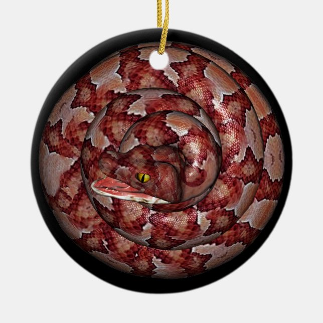Ornement En Céramique Serpent (Devant)