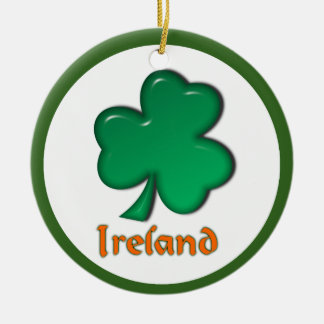 Ornement En Céramique Shamrock d'Irlandais de l'Irlande