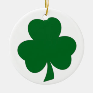 Ornement en céramique Shamrock simple