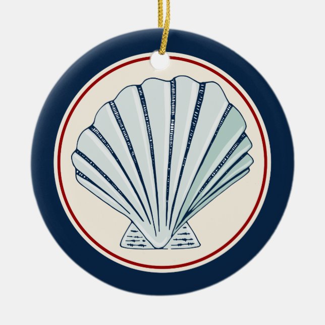 Ornement En Céramique Shell (Devant)