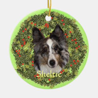 Ornement En Céramique Sheltie Art