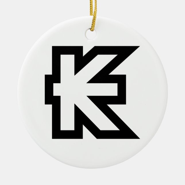 Ornement En Céramique SIGNE D'ARGENT Laos Kip Lao / Laotien (Devant)