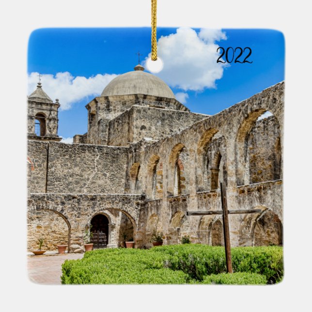 Ornement En Céramique Signe de foi, Mission San Jose 3 (Dos)