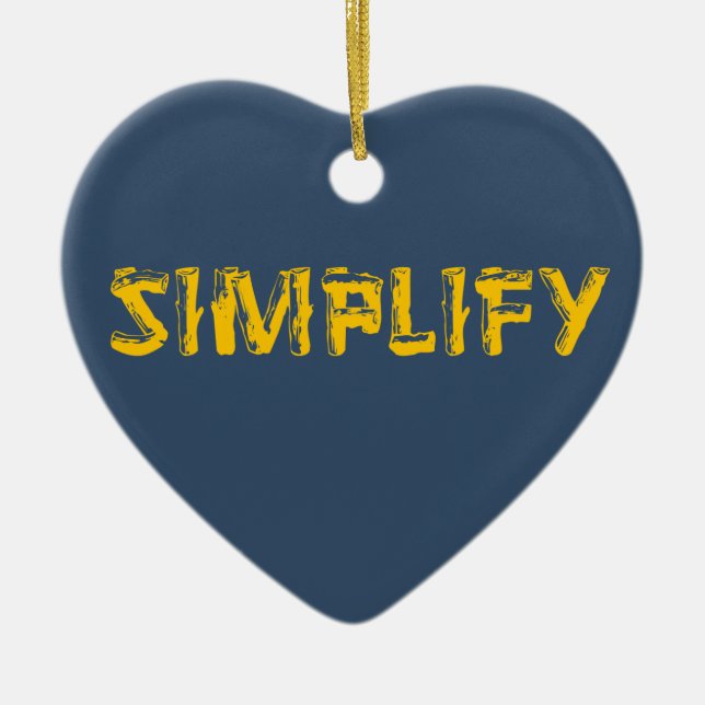 Ornement En Céramique Simplifier (Devant)