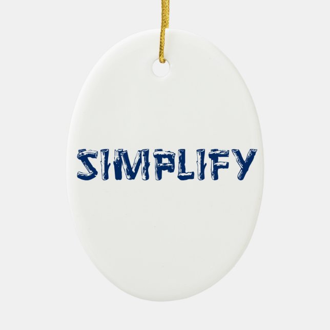 Ornement En Céramique Simplifier (Devant)