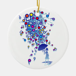 Ornement En Céramique Singin sous la pluie
