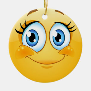 Ornement En Céramique Smile Happy Face Friendship Ornamenet - SRF
