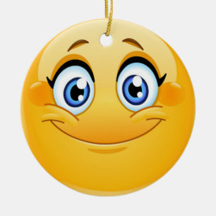 Ornement En Céramique Smile Happy Face Friendship Ornament