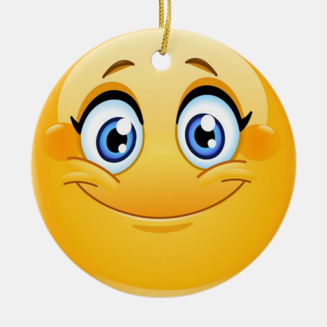 Ornement En Céramique Smile Happy Face Friendship Ornament (Devant)