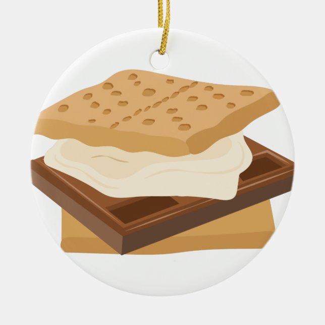 Ornement En Céramique Smores (Devant)
