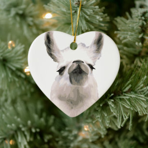 Ornement En Céramique Snooty Snobby Llama personnalisé