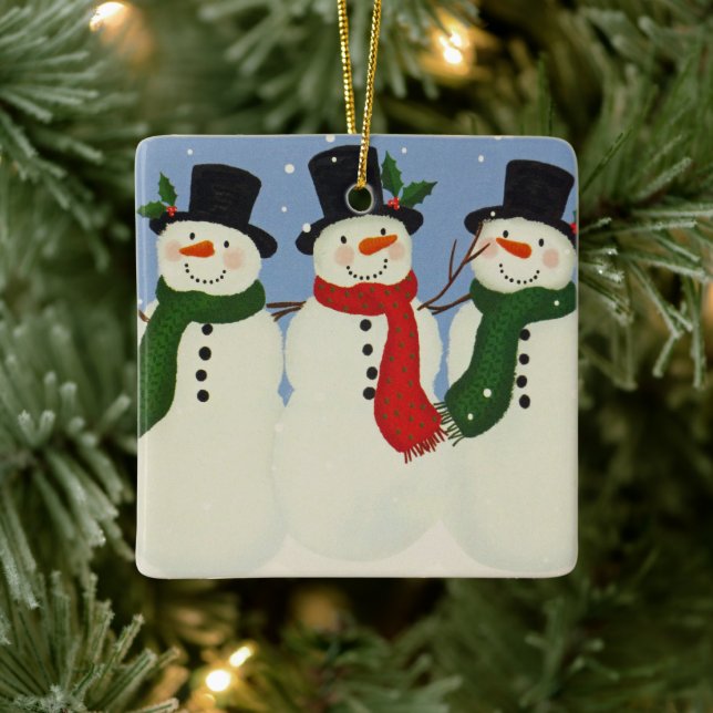 Ornement En Céramique Snowman (Arbre)