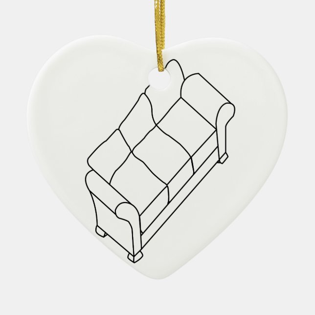 Ornement En Céramique sofa moderne (Devant)
