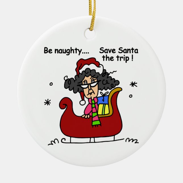 Ornement En Céramique Sois méchant (Devant)