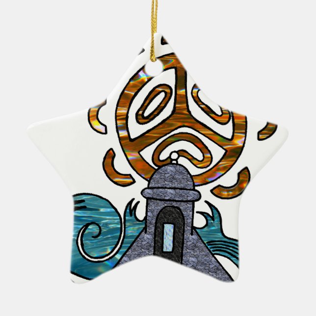 Ornement En Céramique solénoïde Taino de garita del Diablo y (Devant)