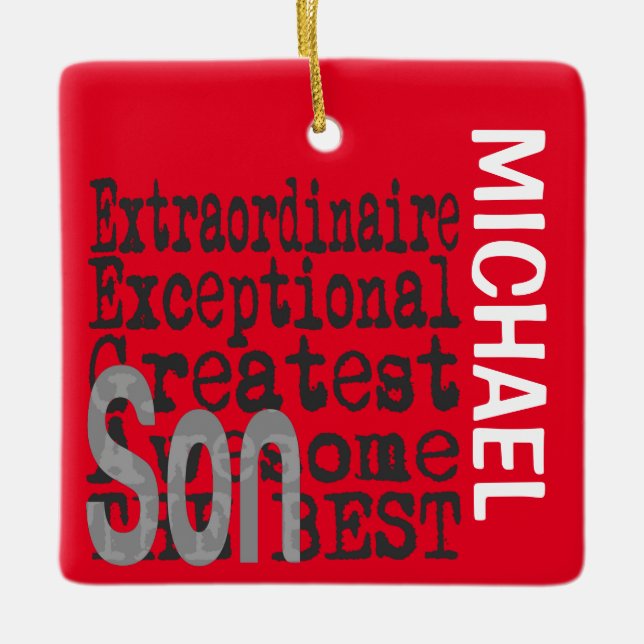 Ornement En Céramique Son Extraordinaire CUSTOM (Devant)