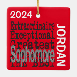Ornement En Céramique Sophomore Extraordinaire CUSTOM