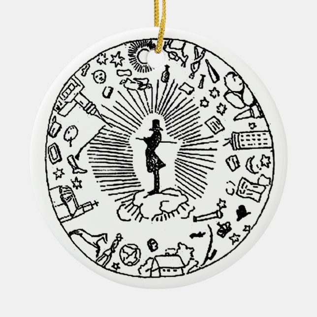 ORNEMENT EN CÉRAMIQUE "SOREN KIEKEGAARD : L'AFFAIRE DE COSAIR " (Devant)