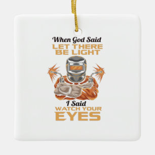 Ornement En Céramique Soudeur