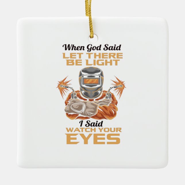 Ornement En Céramique Soudeur (Devant)