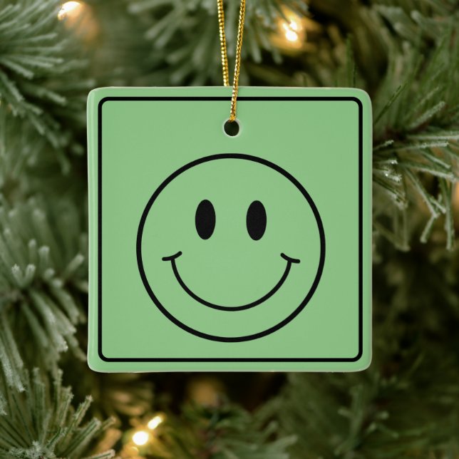 Ornement En Céramique Sourire (Arbre)