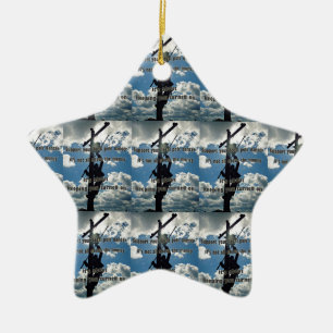 Ornement En Céramique Soutenez votre Lineman