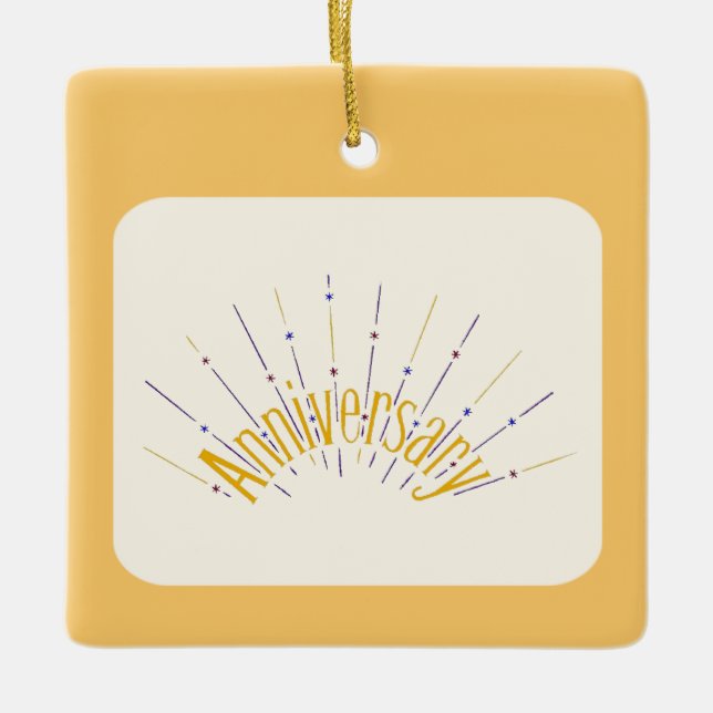 Ornement En Céramique Souvenir - (Devant)