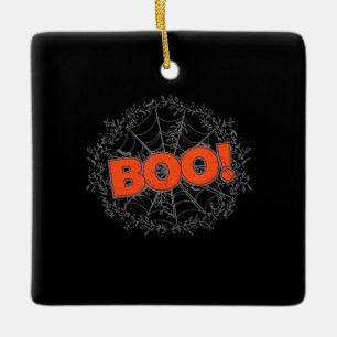 Ornement En Céramique Spider Web Boo Venin Idea