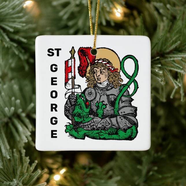 Ornement En Céramique St. George and the Dragon (Nuremberg) (Arbre)