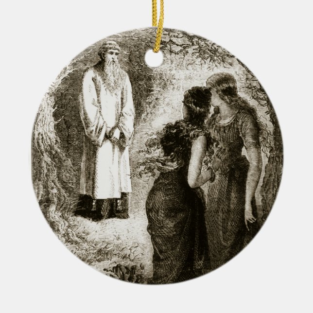 Ornement En Céramique St Patrick s'est réuni par des vierges dans le (Devant)