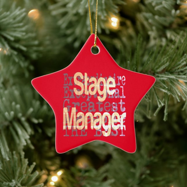 Ornement En Céramique Stage Manager Extraordinaire (Arbre)