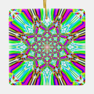 Ornement En Céramique Star Mandela - Deux jeux de couleurs