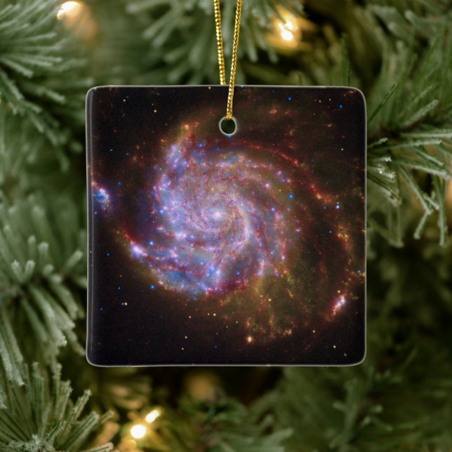Ornement En Céramique Starbirth in the Pinwheel : Galaxy M101 (Arbre)