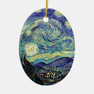 Ornement En Céramique Starry Night by van Gogh