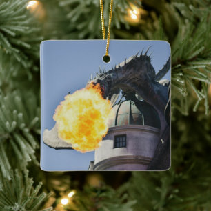 Ornement En Céramique Statue du Dragon de Respiration