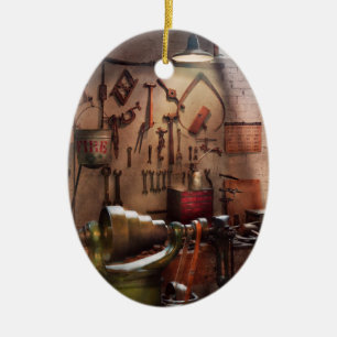 Ornement En Céramique Steampunk - Machiniste - L'atelier des inventeurs